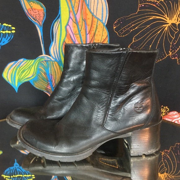 Timberland Shoes - VINTAGE / Timberland Leather Moto Boots